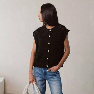 Elan Knit Cardigan Vest